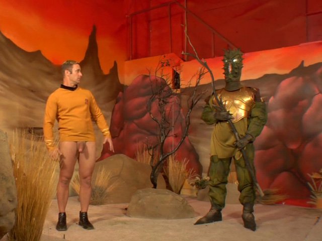 Captain Dirk stretches Jayden Jaymes the sex slave with green skin