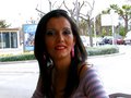 A la terrasse d'un café des chasseurs de salopes qui bossent dans le porno et qui sont à la recherche de leur prochaine starlette tombe sur Sara Glock une belle salope BCBG exhibitionniste qui accepte de faire sa première scène de cul en leur compagnie
