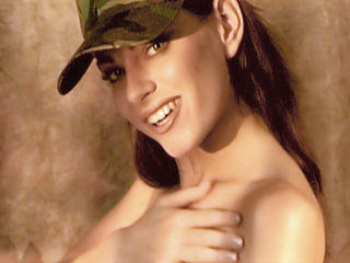 Vid�os de sexe Soft : Chaude journ�e pour Claudia, jeune militaire.