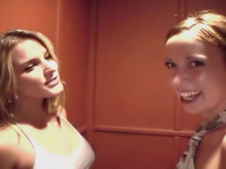 Drunk girls in a nightclub 