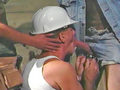 Touze d'ouvriers au chantier