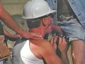 Worker orgy on the building site
