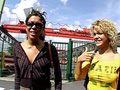 Duo d'autostoppeuses et fellations gourmandes