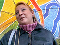 Blonde sous la pluie et baise sans compromis