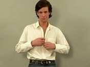 Twink dark-haired guy and stiff cock or sex in the open