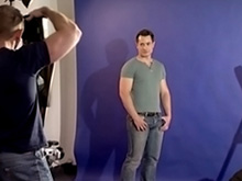Casting photo et baise sur le plateau