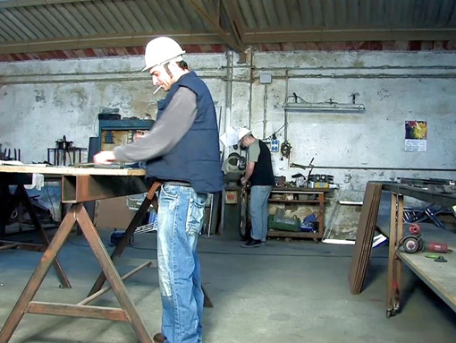 Partie � 4 sur un chantier !