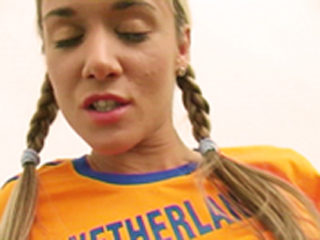 Supportrice de charme des Pays-Bas